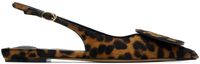 JACQUEMUS Brown & Black Les Sculptures 'Les slingbacks Duelo plates' Flats