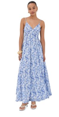 Rosie Assoulin Cami Maxi Dress Blue Multi 10