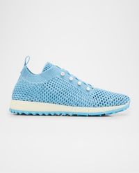 Veles Knit Pearly Stud Trainer Sneakers