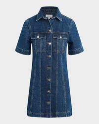 The Denim Trucker Shift Dress