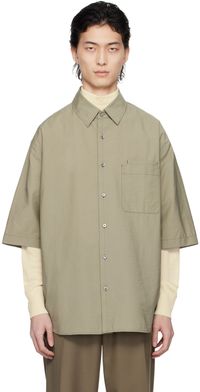LEMAIRE Khaki Double Pocket Shirt