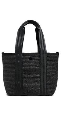 Think Royln Capri Tote Black Raffia One Size