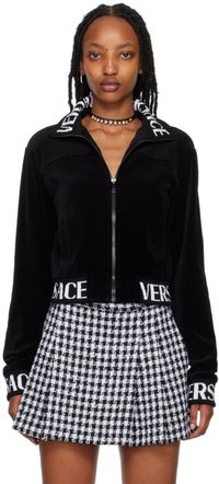 Versace Black Zip Sweatshirt