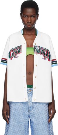 Casablanca White Baseball Shirt