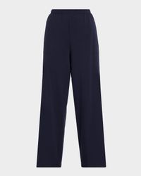 Straight-Leg Fleecy Terry Pants