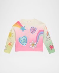 Girl's Heart & Star Graphic-Print Sweater, Size 2-10