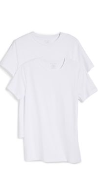 Falke 2-Pack Cotton Crew Neck Tee White XXL