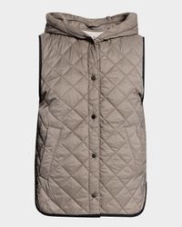 Quilted Nylon Padded Thermal Hooded Vest