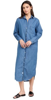 Frank & Eileen Chambray Shirtdress Vintage Stonewashed Indigo S