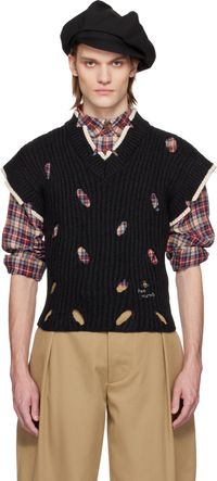 Vivienne Westwood Pull gris à effet usé