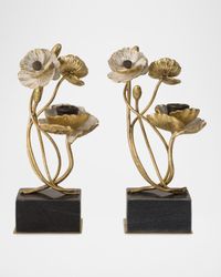 Anemone Candleholders, Set of 2