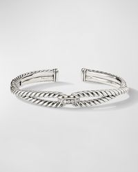 Cable Loop Bracelet with Diamonds