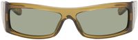 Gucci Lunettes de soleil rectangulaires brunes