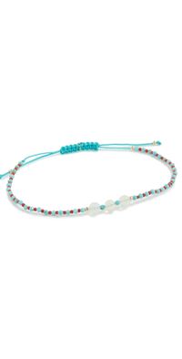 JIA JIA Levi Opal Coral Turquoise Cord Bracelet Blue Pink One Size
