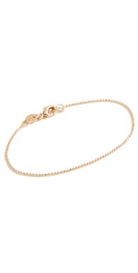 Alexa Leigh 1MM Diamond Cut Ball Chain Bracelet Yellow Gold One Size