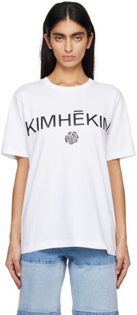 KIMHĒKIM T-shirt blanc à image