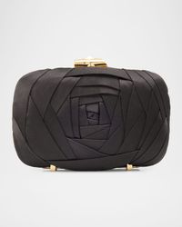 Rose Vivier Sculptural Satin Clutch Bag