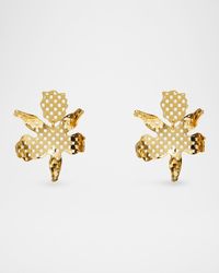 Cutout Paper Lily Earrings