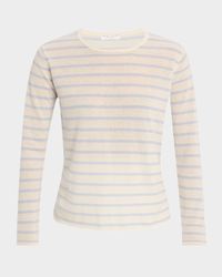 Striped Machine-Washable Cashmere Sweater