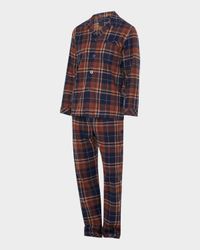 Men's Flannel Long Pajama Set