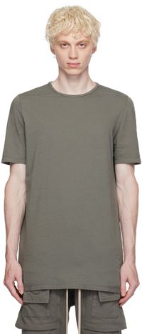 Rick Owens DRKSHDW T-shirt gris à couture horizontale aux épaules