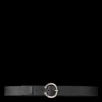Ba&sh - Ceinture large en cuir - Taille 90 - Noir