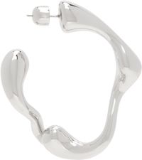 Maria Black Silver Splash Hoop Single Earring