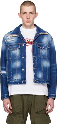 Dsquared2 Blue Kaban Denim Jacket