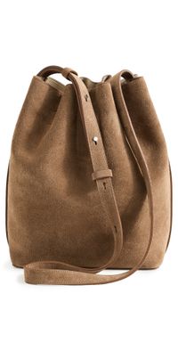AESTHER EKME Marin Supple Medium Bucket Bag 237 Suede Date One Size