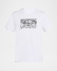 Men's Mountain Logo Cotton T-Shirt