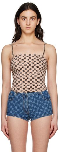 MISBHV Beige Monogram Tank Top