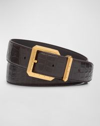 Men's Crocodile Leather Belt