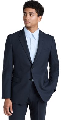 Theory Chambers Stretch Wool Blazer Navy 42R