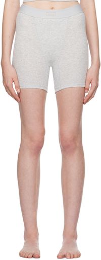 SKIMS Three-Pack Multicolor Cotton Rib Boxer Boy Shorts