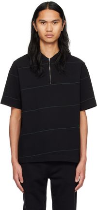 Burberry Polo noir à rayures