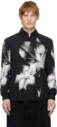 Hugo Black Flower Shirt