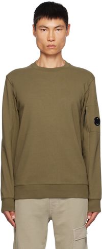 C.P. Company Green Diagonal Raised Sweatshirt
