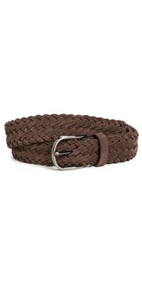Anderson's Suede Woven Belt Brown M1 38