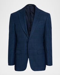 Men's Prince of Wales Wool G Line Sport Coat