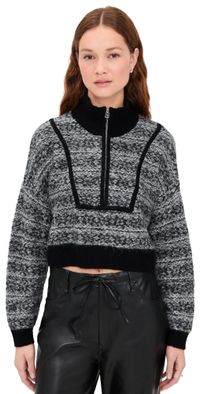 STAUD Cropped Hampton Sweater Telluride XS