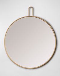 Athanasia Golden Round Mirror