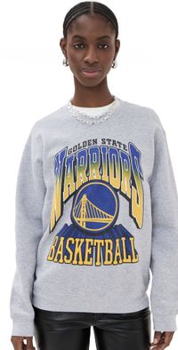 Junk Food Warriors Backcourt Crewneck Sweatshirt Heather Grey S