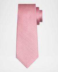Men's Silk Tonal Jacquard Seven-Fold Tie