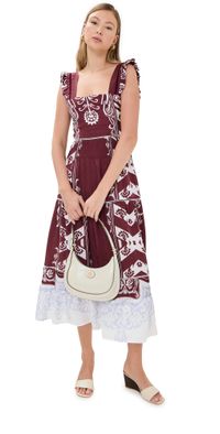 Lug Von Siga Sybill Dress Maroon/Blue 42