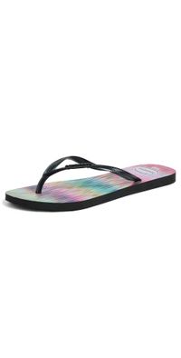 Havaianas Slim Bright Flip Flops Black 6