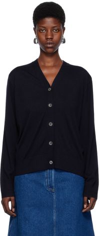 Studio Nicholson Cardigan Kosumo bleu marine