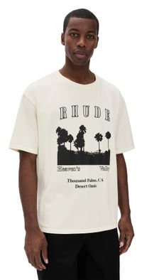 Rhude Thousand Palms Tee Vintage White/Black XL