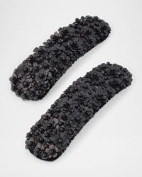 Hannah Floral Snap Barrettes, Set of 2