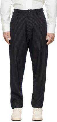 Sulvam Black Side Piping Trousers