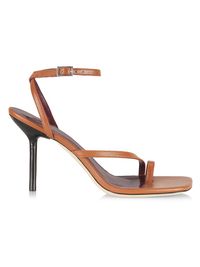 Women's Mona Leather High-Heel Sandals - Tan - Size 5.5